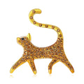 Alloy Rhinestone Cat Brooch Pin For Women Suit Cardigan Decoration view 5
