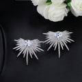 High End Luxury Micro Pave Full Cubic Zirconia Dangle Earrings For Women Fashion Jewelry view 2