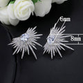 High End Luxury Micro Pave Full Cubic Zirconia Dangle Earrings For Women Fashion Jewelry view 5