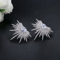 High End Luxury Micro Pave Full Cubic Zirconia Dangle Earrings For Women Fashion Jewelry view 3
