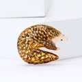 Alloy Enamel Pangolin Brooch For Creative Unisex Apparel Decoration view 4