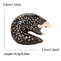 Alloy Enamel Pangolin Brooch For Creative Unisex Apparel Decoration view 6