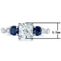 Korean Style Two Tone Zircon Engagement Ring, Creative Cross Border Jewelry view 5