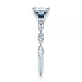 Korean Style Two Tone Zircon Engagement Ring, Creative Cross Border Jewelry view 4