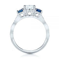 Korean Style Two Tone Zircon Engagement Ring, Creative Cross Border Jewelry view 3
