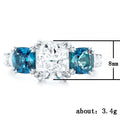 Simple Elegant Zircon Women's Ring, Fine Party Banquet Accessory Jewelry view 5
