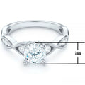 European Women's Micro Pave Cubic Zirconia Ring Creative Simple Fashion Jewelry view 5