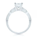 European Women's Micro Pave Cubic Zirconia Ring Creative Simple Fashion Jewelry view 2
