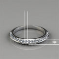 Simple Rhinestone Index Finger Ring For Men And Women, Unisex Midi Tail Ring Jewelry view 3