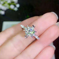 Creative Classic Round Cubic Zirconia Princess Ring Fashion Women's Jewelry view 2