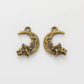 Zinc Alloy Moon Angel Charm Pendant No.186792 for DIY Necklace Bracelet Jewelry Making view 2