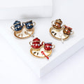 Metal Alloy Enamel Cartoon Tea Tray Brooch Pin For Apparel view 2