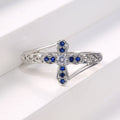 Light Luxury Hollow Micro Pave Zircon Ring For Women, European American Fashion Jewelry view 5