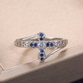 Light Luxury Hollow Micro Pave Zircon Ring For Women, European American Fashion Jewelry view 2