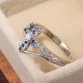 Light Luxury Hollow Micro Pave Zircon Ring For Women, European American Fashion Jewelry view 3