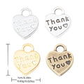 Zinc Alloy Heart Charm Pendant No.155308 for DIY Necklace Bracelet Jewelry Making view 1