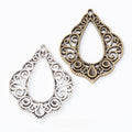 Vintage Zinc Alloy Teardrop Connector Charms For DIY Earrings Dangle Pendant Making view 1