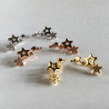 Fresh Campus Style Star Stud Earrings Minimalist Fashion Street Snap Trendy Ear Jewelry view 3