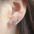 Fresh Campus Style Star Stud Earrings Minimalist Fashion Street Snap Trendy Ear Jewelry view 2