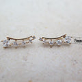 Minimalist Square Zircon Stud Earrings, Fresh Campus Style Trendy Women's Ear Jewelry view 5