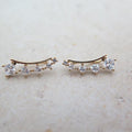 Minimalist Square Zircon Stud Earrings, Fresh Campus Style Trendy Women's Ear Jewelry view 4