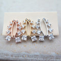 Minimalist Square Zircon Stud Earrings, Fresh Campus Style Trendy Women's Ear Jewelry view 2