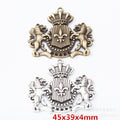 Zinc Alloy Crowned Lion Charm Pendant for DIY Necklace Bracelet Jewelry Making view 1