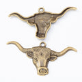 Vintage Zinc Alloy Bull Head Charms For DIY Jewelry Making Necklace Bracelet Accessories view 3