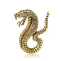 Alloy Rhinestone Cobra Brooch Pin For Suits And Apparel view 5