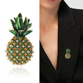 Alloy Enamel Pineapple Brooch Pin For Cute Apparel And Badge Decoration view 2
