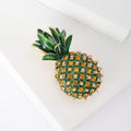 Alloy Enamel Pineapple Brooch Pin For Cute Apparel And Badge Decoration view 3