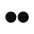 Korean Retro Matte Painted Geometric Square Round Stud Earrings, Colorful Statement Ear Jewelry view 5