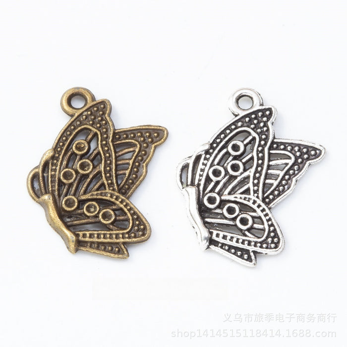 Vintage Zinc Alloy Butterfly Charms For DIY Jewelry Making Necklace Bracelet Accessories