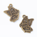 Vintage Zinc Alloy Butterfly Charms For DIY Jewelry Making Necklace Bracelet Accessories view 3