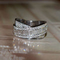 Creative Elegant Copper Micro Pave Zircon Women's Ring Versatile Finger Jewelry view 2