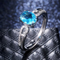 New Minimalist Women's Ring With Inlaid Zircon Stone, Personalized Fashion Finger Jewelry view 3