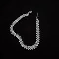 Copper Full Rhinestone Geometric Choker Necklace Korean Style Fashion Collarbone Jewelry view 4