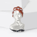Alloy Enamel Lady Brooch Pin For Elegant Apparel Decoration view 3