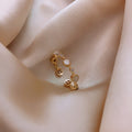 Minimalist Alloy Open Ring With Small Circle Geometric Korean Style Index Finger Jewelry view 1
