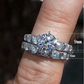 Fashion Women Stackable Ring Set, Classic Six Prong Zircon Ring Jewelry For view 5