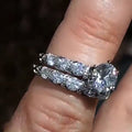 Fashion Women Stackable Ring Set, Classic Six Prong Zircon Ring Jewelry For view 2