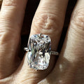 Minimalist Large Zircon Women's Ring, Elegant Fashion Finger Ring For Jewelry view 3