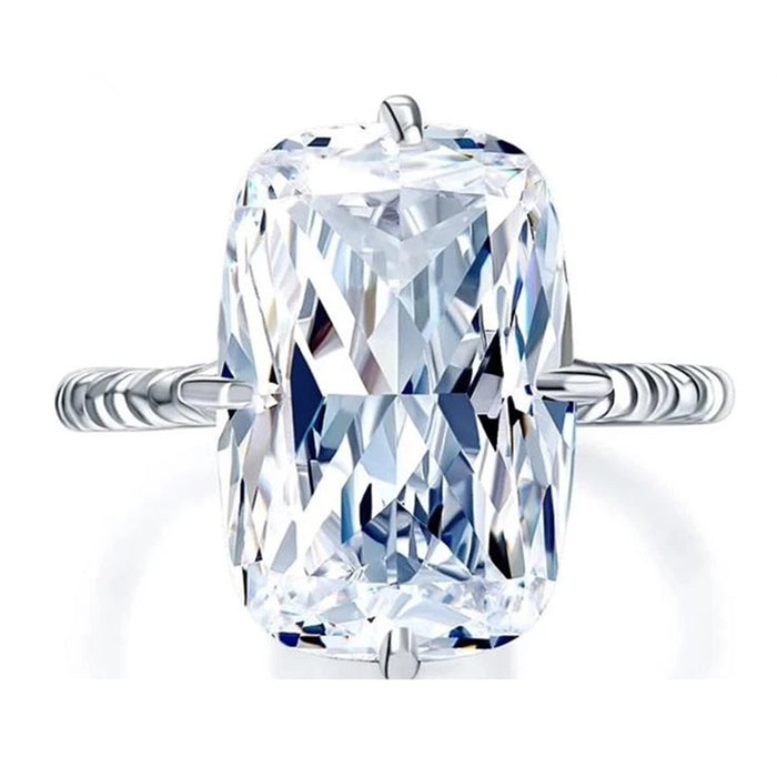 Minimalist Large Zircon Women's Ring, Elegant Fashion Finger Ring For Jewelry