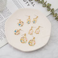 Elegant Alice Rabbit Enamel Alloy 925 Silver Post Cartoon Dangle Studs For Women Girls Earrings view 2