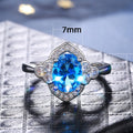 Luxury Four Prong Zircon Women's Ring, European American Couple Proposal Jewelry view 5