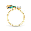 European Style Creative Butterfly Wing Adjustable Open Ring For Women view 2