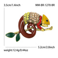 Alloy Enamel Lizard Brooch Pin For Animal Clothing Accessories view 5