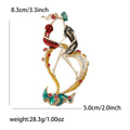 Alloy Enamel Couple Brooch Pin For Women's Fashion Clothing Decoration view 6