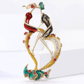 Alloy Enamel Couple Brooch Pin For Women's Fashion Clothing Decoration view 4