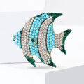Alloy Rhinestone Fish Brooch Pin For Cute Women Apparel view 4